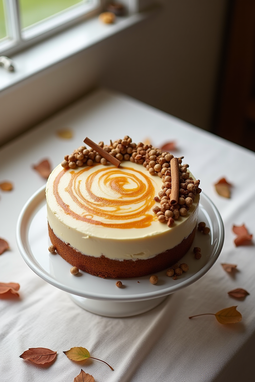 Pumpkin Layer Cake with Cream Cheese Buttercream