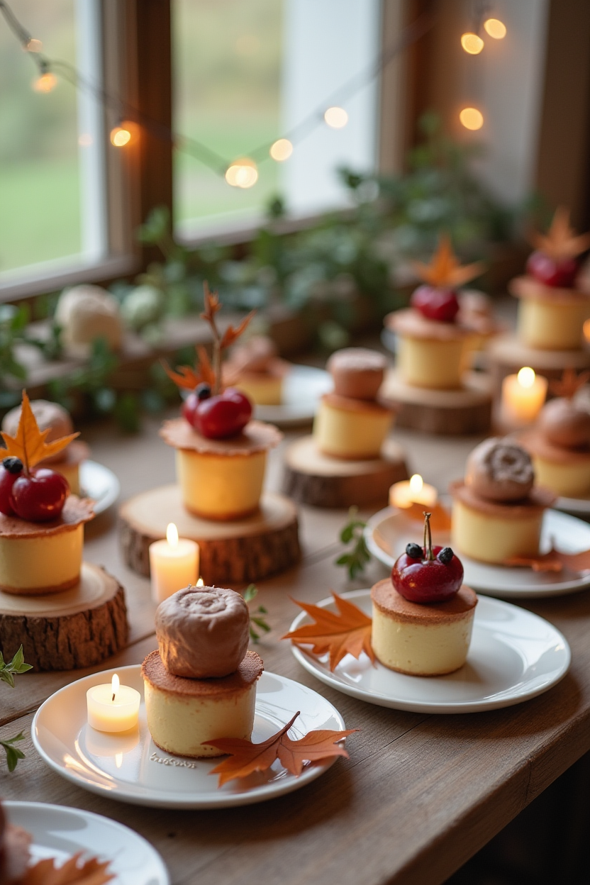 Mini Maple Cakes for the Dessert Table
