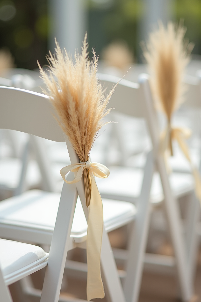 Dried Grass Chair Accents
