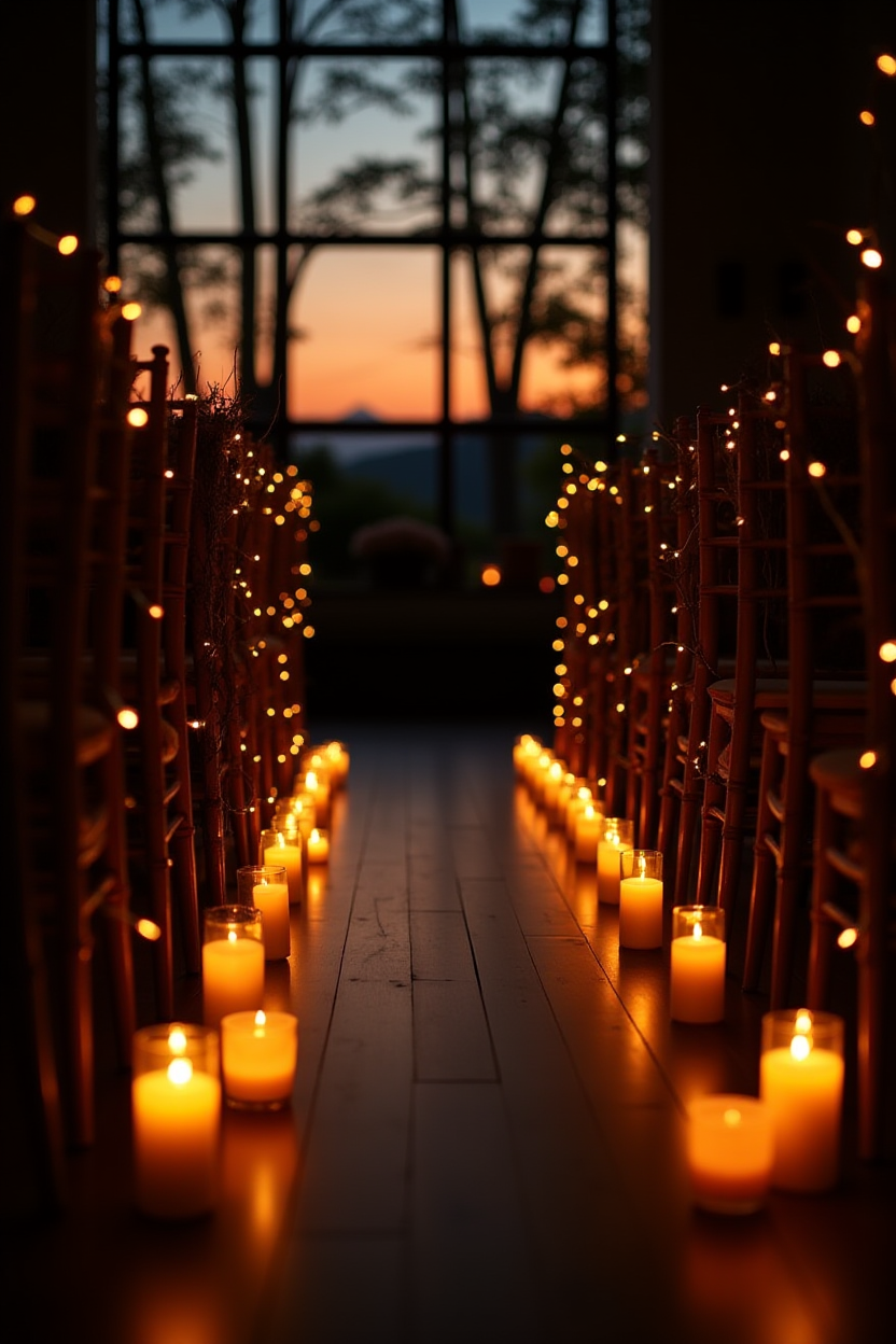 Candlelit Dusk Aisle